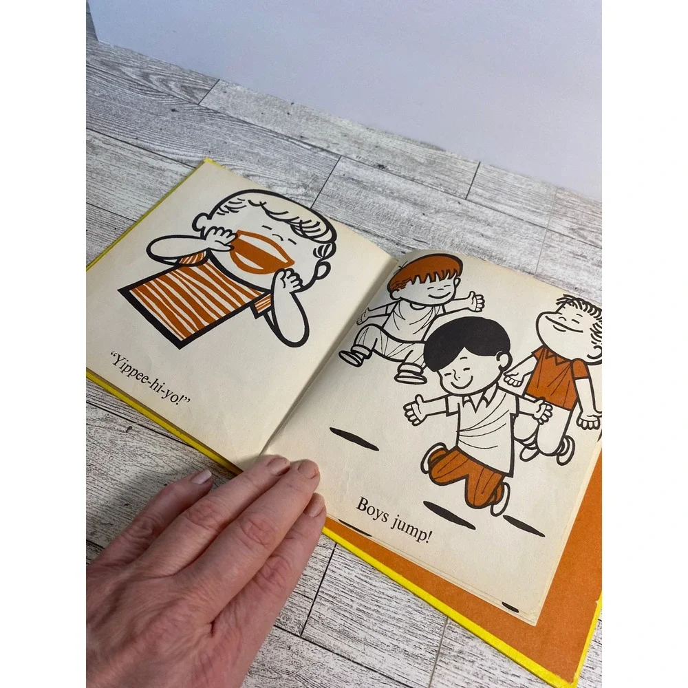 Jumping by Karen Stephens 1965 Early-Start Preschool Reader Wonder Books Vintage
